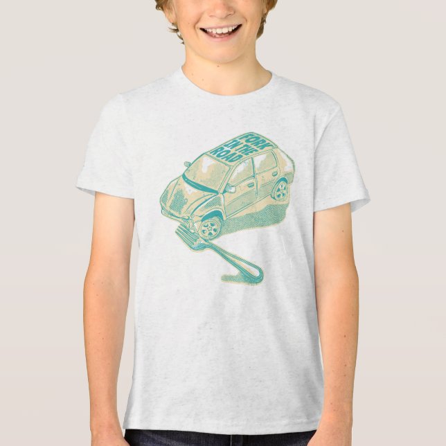 Camiseta Triblenda Horquilla en el accidente de tráfico (Anverso)