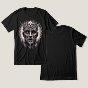 Camiseta Triblenda Horror de Eldritch: Cráneo psicodélico y raíces de