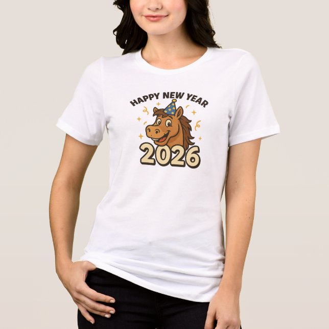 Camiseta Triblenda Horse New Years 2026 (Anverso)