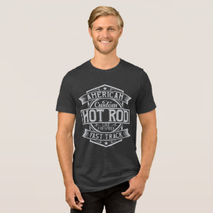 Camiseta Triblenda Hotrod personalizado - Camisas triblend vintage