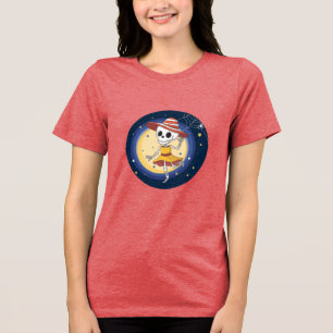 Camiseta Triblenda Hottest Skeleton Halloween Shirte Cute y Graciosa