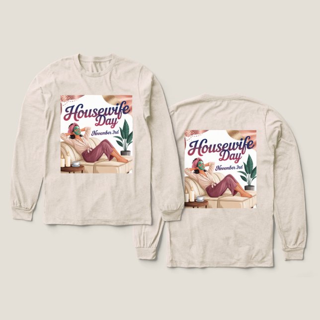 Camiseta Triblenda Housewife Day Nov 3rd (Diseño frontal y trasero)