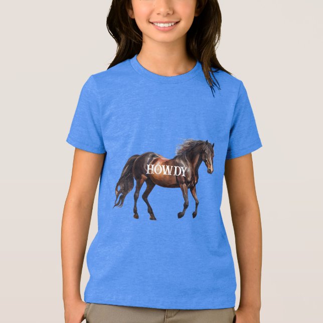 Camiseta Triblenda Howdy Horse (Anverso)