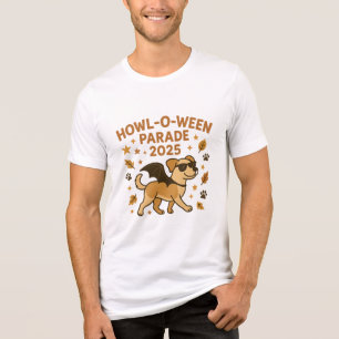 Camiseta Triblenda Howl O Ween Parade 2025 Cute Dog Halloween Art