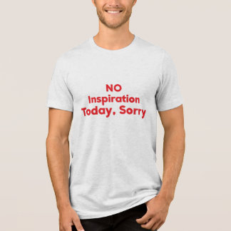Camiseta Triblenda Hoy no hay inspiración, lo siento
