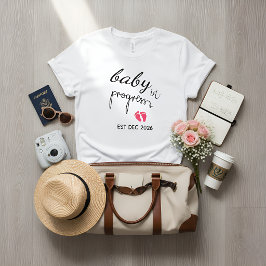 Camiseta Triblenda Huella de bebé niña Maternidad Mamás-