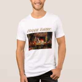 Camiseta Triblenda Huevos coloridos de Pascua Feliz Pascua
