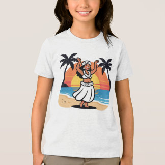 Camiseta Triblenda Hula dance beach party sunset tropical island art