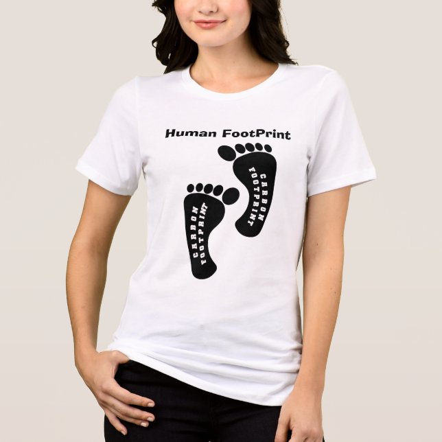 Camiseta Triblenda Humano FootPrint (Anverso)