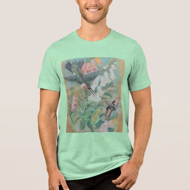 Camiseta Triblenda Hummingbird and Moth T-Shirt (Anverso)