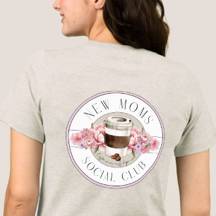 Camiseta Triblenda Humor de nueva mamá, el café es nuestra única espe
