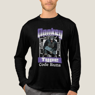 Camiseta Triblenda Humor de Programador se Ejecuta con Código Escrito