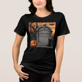Camiseta Triblenda Humor en la cabeza de Halloween de "Anita S Hovel"