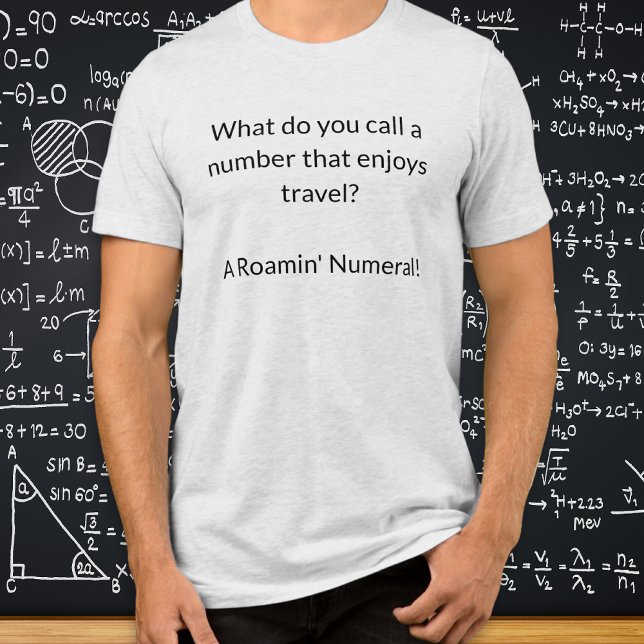 Camiseta Triblenda Humor matemático gracioso regalo de profesor de Ch (A t-shirt with funny math pun humor, ideal for mathematicians, math students and teachers)