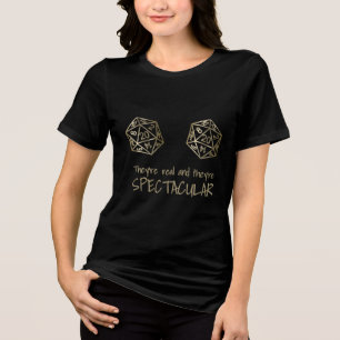 Camiseta Triblenda Humor RPG   Tabletop dorado Espectáculo Real Natur