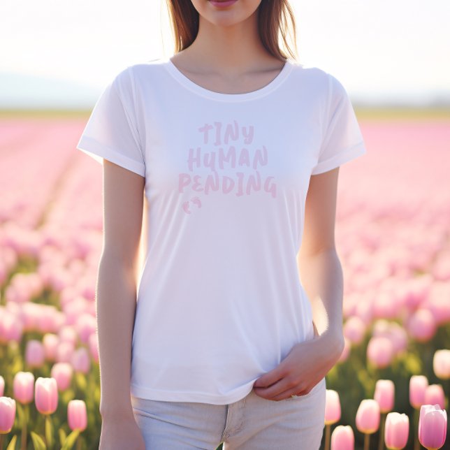 Camiseta Triblenda Humorística de la huella dactilar del embarazo ros (Subido por el creador)