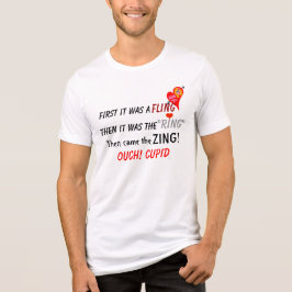 Camiseta Triblenda Humorístico Corazón Rojo Típido De Fling Ring Zing