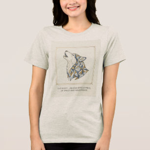 Camiseta Triblenda Husky Gracia y Salvaje – Mujer Gris Heather