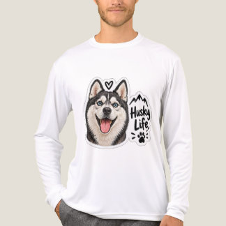 Camiseta Triblenda Husky Life Ropa de Perro de Raza Cute Estética Man