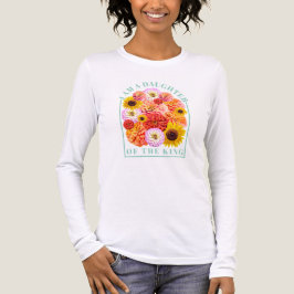 Camiseta Triblenda I Am a Daughter of The King Christian Floral Tri-B