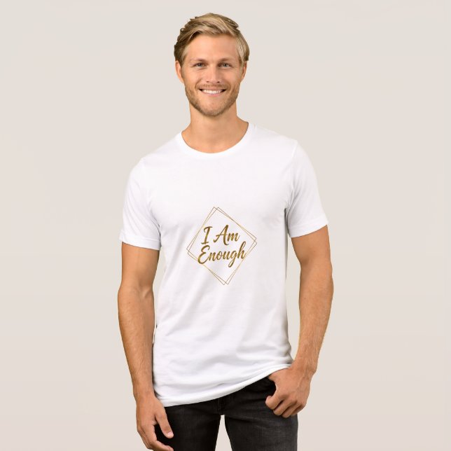 Camiseta Triblenda I Am Enough Script T-Shirt (Anverso Completo)