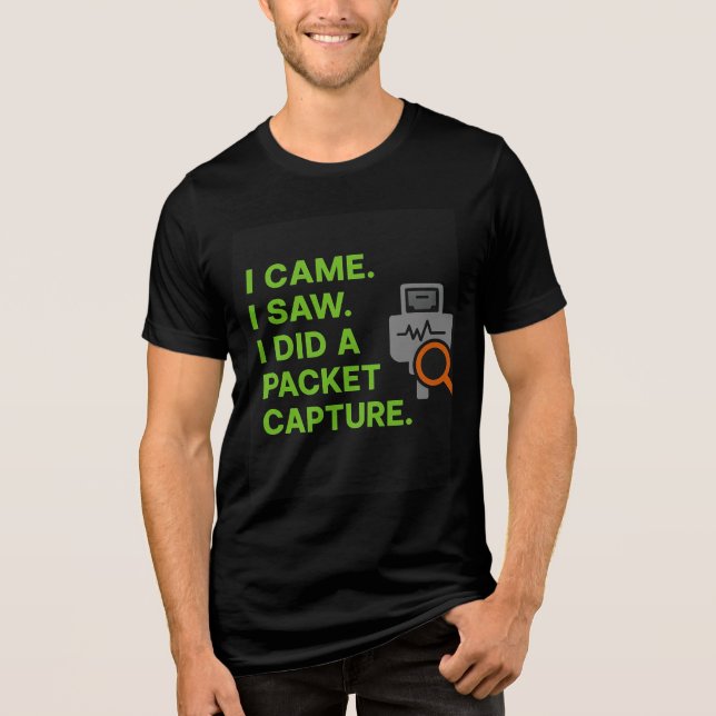 Camiseta Triblenda I Came, I Saw, I Did a Packet Capture (Anverso)