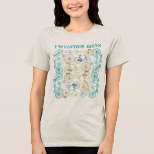 Camiseta Triblenda I Cardiopatía Bicicletas Vintage Bicicleta moderna