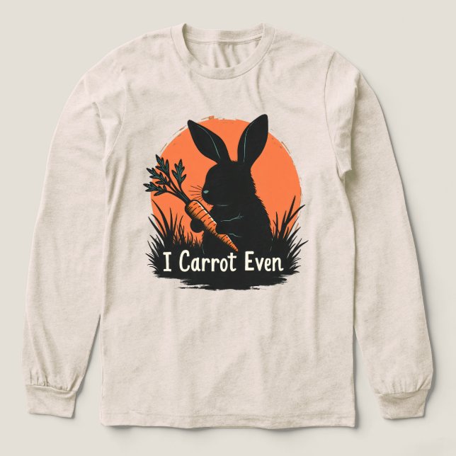 Camiseta Triblenda I Carrot Even Funny Bunny Rabbit Vegetable Pun (Diseño traserp)