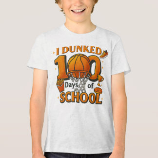 Camiseta Triblenda I Dunked 100 Days Of School Basketball Student
