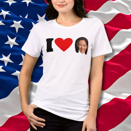 Camiseta Triblenda I Heart Kamala Harris