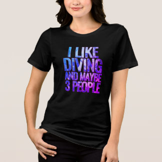 Camiseta Triblenda i like diving and maybe 3 people