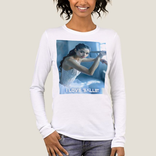 CAMISETA TRIBLENDA I LOVE BALLET - BALLET & DANCE (Anverso)