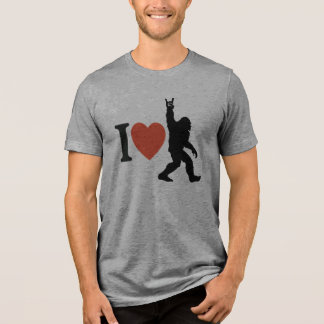 Camiseta Triblenda I Love Bigfoot Rock On