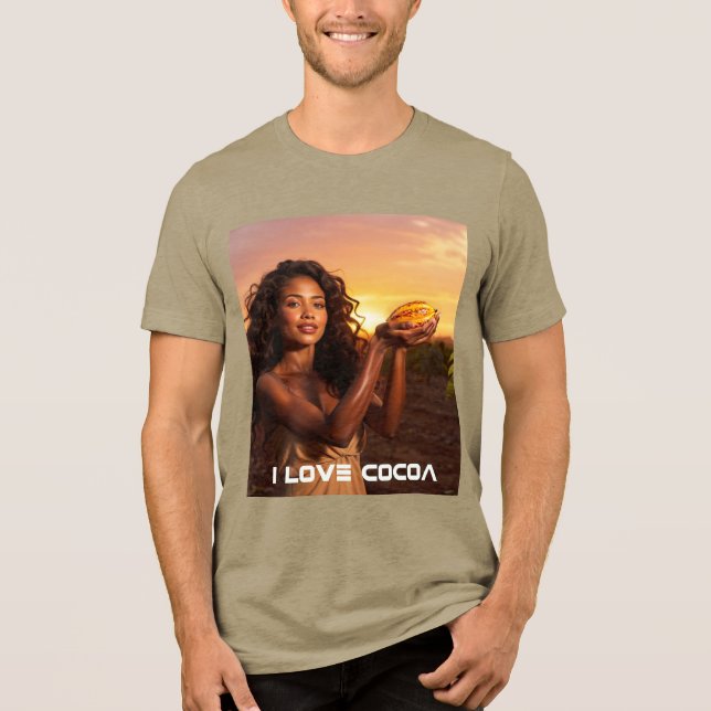 CAMISETA TRIBLENDA I LOVE COCOA (Anverso)