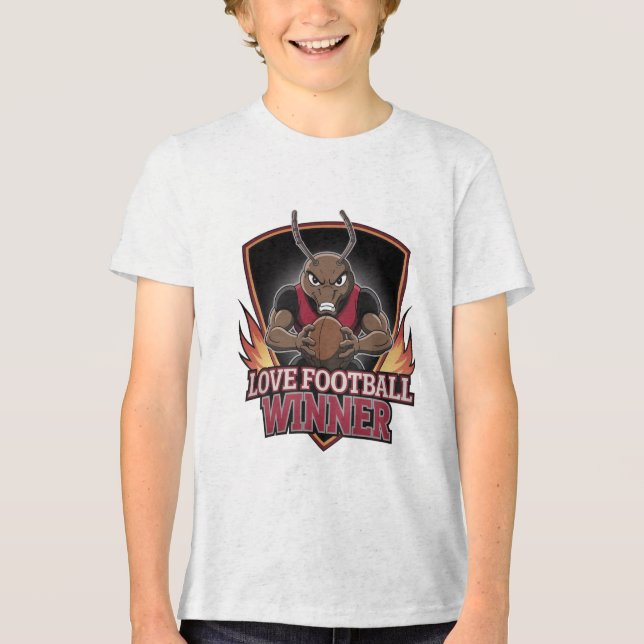 Camiseta Triblenda I love football  (Anverso)