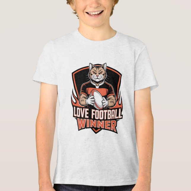 Camiseta Triblenda I love football  (Anverso)