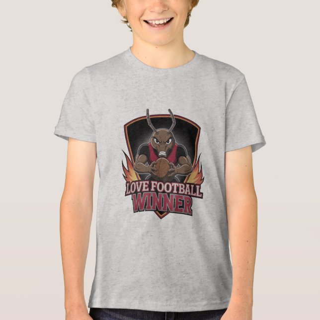 Camiseta Triblenda I love football  (Anverso)