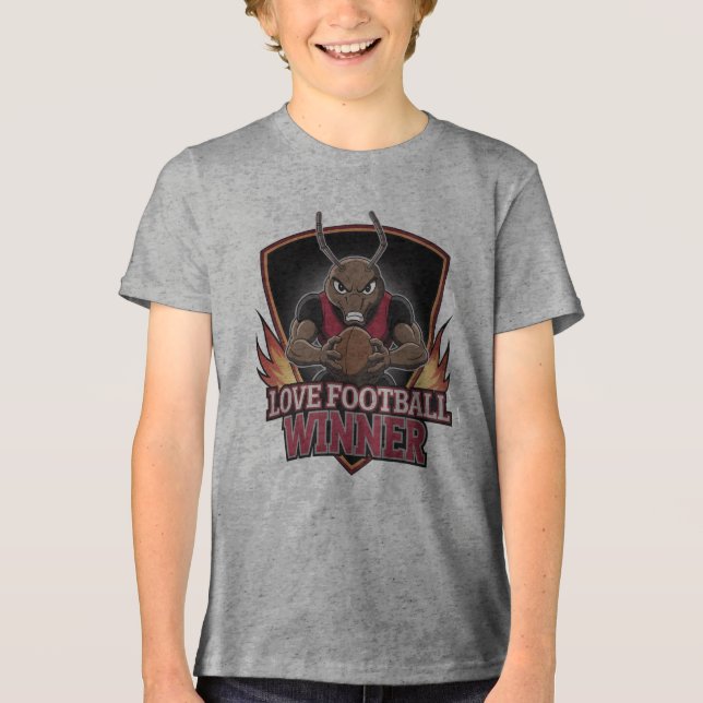 Camiseta Triblenda I love football  (Anverso)