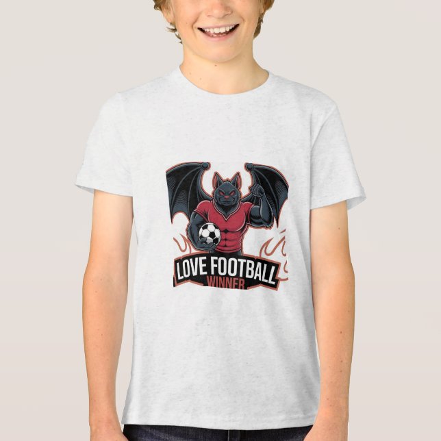 Camiseta Triblenda I love football  (Anverso)
