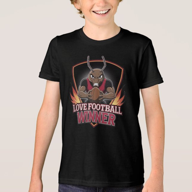 Camiseta Triblenda I love football  (Anverso)