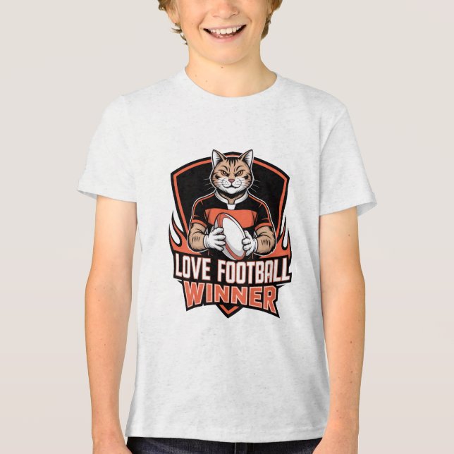 Camiseta Triblenda I love football  (Anverso)