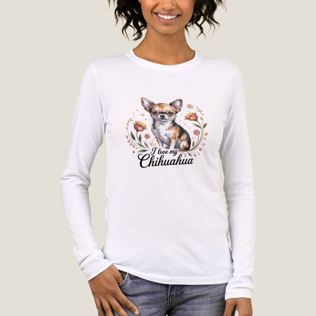 Camiseta Triblenda I love my chihuahua  (Anverso)