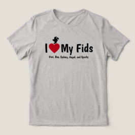 Camiseta Triblenda I Love My Fids Feathered Kids Parrot