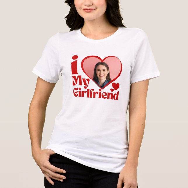 Camiseta Triblenda I Love My Girlfriend Custom  (Anverso)