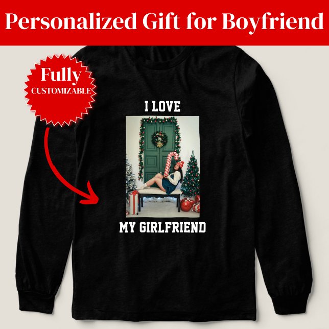 Camiseta Triblenda I Love My Girlfriend Photo Long Sleeve Shirt (I Love My Girlfriend Photo Long Sleeve Shirt)