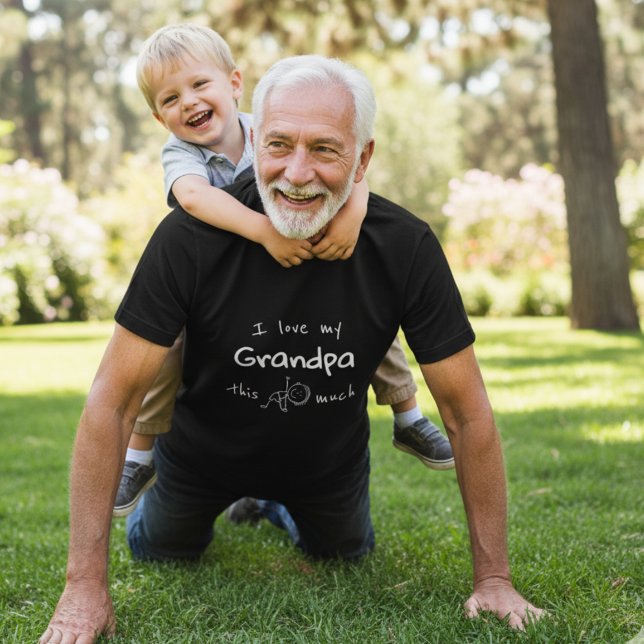 Camiseta Triblenda I love my grandpa typography named graphic  (Subido por el creador)