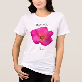 Camiseta Triblenda I Love You - Rose -Valentines Personalized