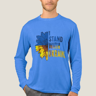 Camiseta Triblenda I stand with Ukraine. Sunflower symbol of Peace.