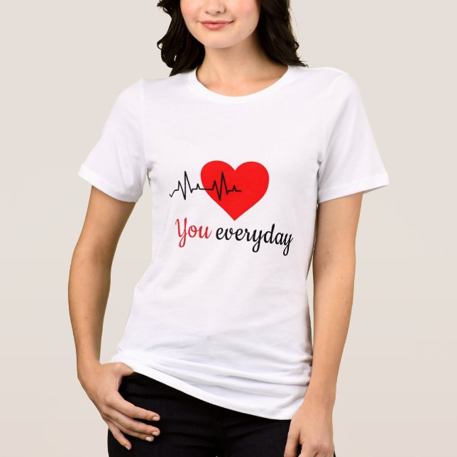 Camiseta Triblenda I Still Fall For You Everyday 2 Matching Couple (Anverso)