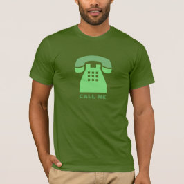 Camiseta Triblenda Icónico estilístico Teléfono verde me llama a todo